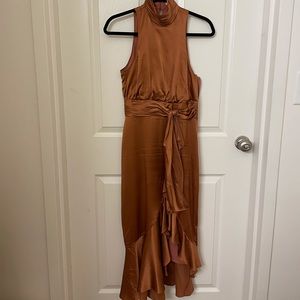 Rose Gold/ Rust cocktail dress
